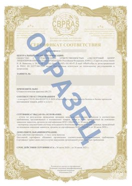 Образец Сертификат СТО 01.064.00220722.2-2020 Балаково Сертификат СТО 01.064.00220722.2-2020 